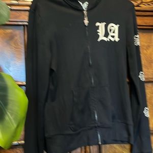A G Rock Ladies zip up cotton lite weight sweater